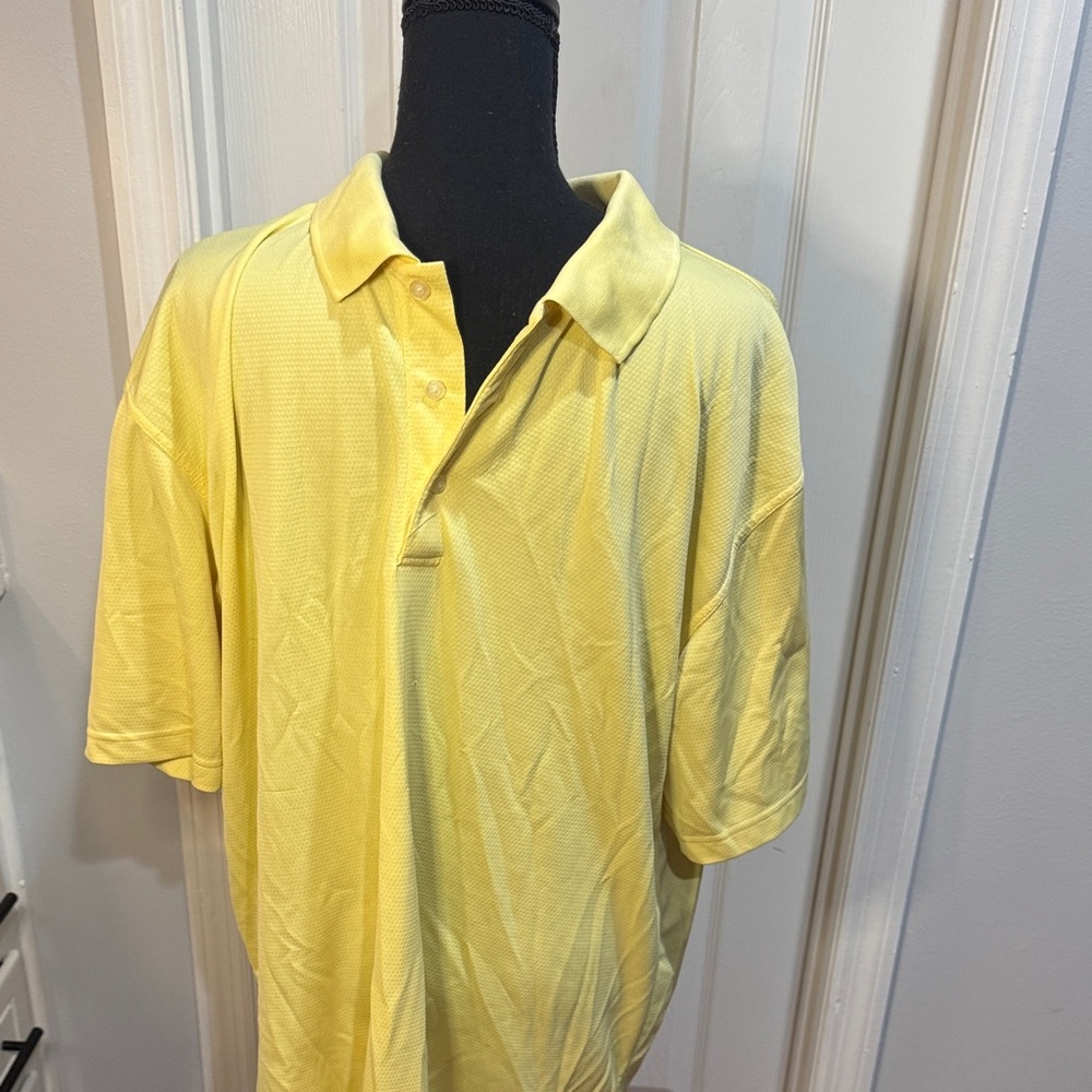 PGA Tour Light Yellow Men's Polo Shirt
